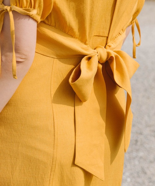 Cheek（チーク）の「プルオーバーレイヤードキャミワンピース（ワンピース・レディース・オレンジ/アイボリー/ミント・MEDIUM）」の16枚目の写真