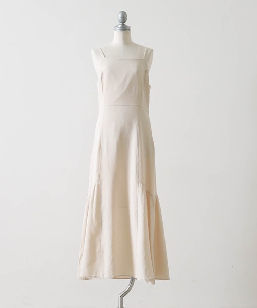 Cheek（チーク）の「プルオーバーレイヤードキャミワンピース（ワンピース・レディース・オレンジ/アイボリー/ミント・MEDIUM）」の5枚目の写真