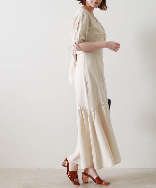 Cheek（チーク）の「プルオーバーレイヤードキャミワンピース（ワンピース・レディース・オレンジ/アイボリー/ミント・MEDIUM）」の21枚目の写真