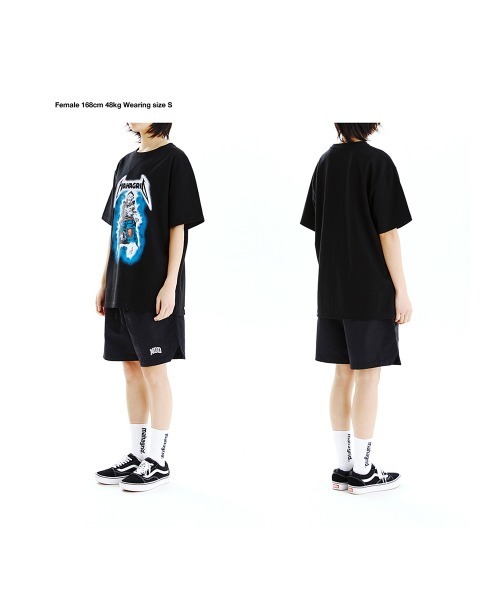 【mahagrid】22SS★ THRILLER MAN TEE mahagrid (マハグリッド) THRILLER MAN TEE [CHARCOAL