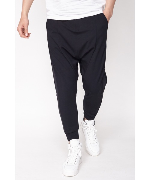 TORNADO MART（トルネードマート）の「TORNADO MART∴リブラインドレープパンツ（その他パンツ・メンズ・ブラック/グレー系その他2・M/L/S）」の2枚目の写真