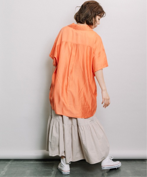 refinedworks（リファインドワークス）の「裾ティアードSK（スカート・レディース・オレンジ/グリーン/グレー系その他・FREE）」の19枚目の写真