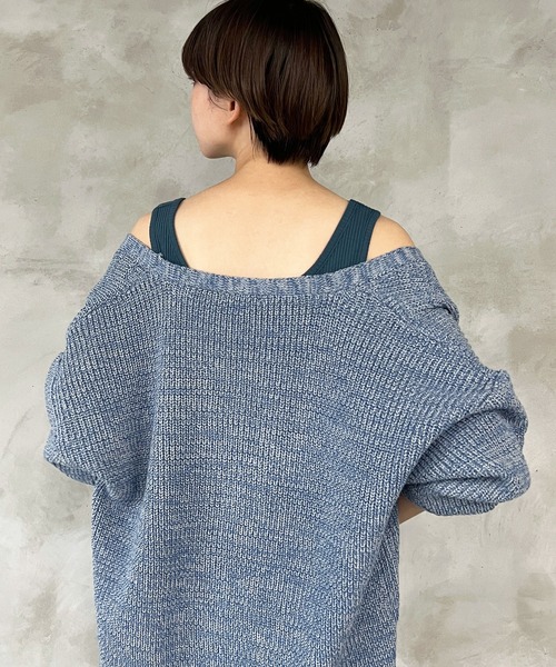 kutir（クティール）の「2wayテレコタンクトップ（タンクトップ・レディース・グリーン系その他/アイボリー/ブラック/オレンジ/グリーン/ブルー・FREE）」の11枚目の写真