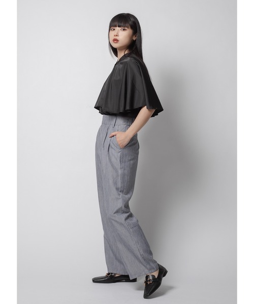 Adoon plain(アドーンプレーン)の「【セットアップ可能】リネンライクストレートパンツ(その他パンツ・レディース・ライトブルー/ブラック/オフホワイト・LARGE/MEDIUM)」の11枚目の写真