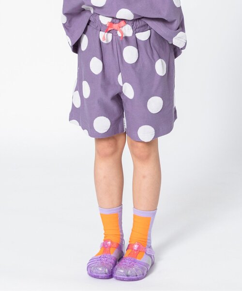 BREEZE(ブリーズ)の「WEB限定 ジャガードハーフパンツ(その他パンツ・キッズ・ブラック/ラベンダー/キナリ・90/100/110/120/80/130/140)」の1枚目の写真