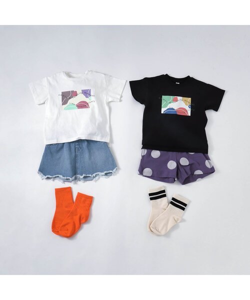 BREEZE(ブリーズ)の「WEB限定 ジャガードハーフパンツ(その他パンツ・キッズ・ブラック/ラベンダー/キナリ・90/100/110/120/80/130/140)」の7枚目の写真