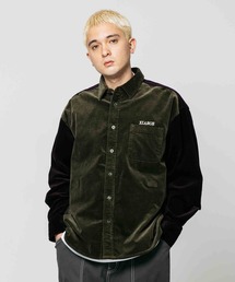 PANELED CORDUROY L/S SHIRT
