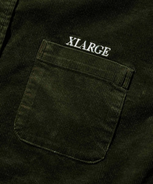 XLARGE（エクストララージ）の「PANELED CORDUROY L/S SHIRT（シャツ/ブラウス・メンズ・チャコール/オリーブ・L/XL/S/M）」の5枚目の写真