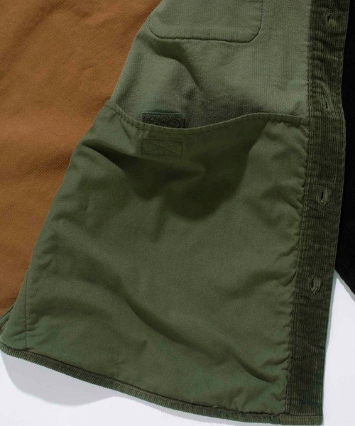 XLARGE（エクストララージ）の「PANELED CORDUROY L/S SHIRT（シャツ/ブラウス・メンズ・チャコール/オリーブ・L/XL/S/M）」の8枚目の写真