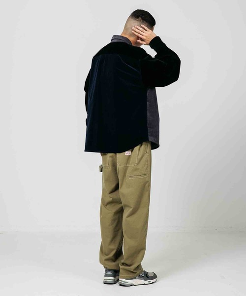 XLARGE（エクストララージ）の「PANELED CORDUROY L/S SHIRT（シャツ/ブラウス・メンズ・チャコール/オリーブ・L/XL/S/M）」の17枚目の写真