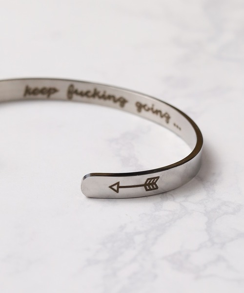 ARCHIVER（アーカイバ）の「【BK】【keep making going】メタルブレス（バングル/リストバンド・レディース・ブロンズ/マルチ/ゴールド/シルバー/ブラック・FREE）」の8枚目の写真