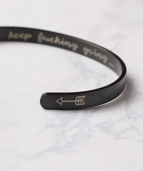 ARCHIVER（アーカイバ）の「【BK】【keep making going】メタルブレス（バングル/リストバンド・レディース・ブロンズ/マルチ/ゴールド/シルバー/ブラック・FREE）」の14枚目の写真