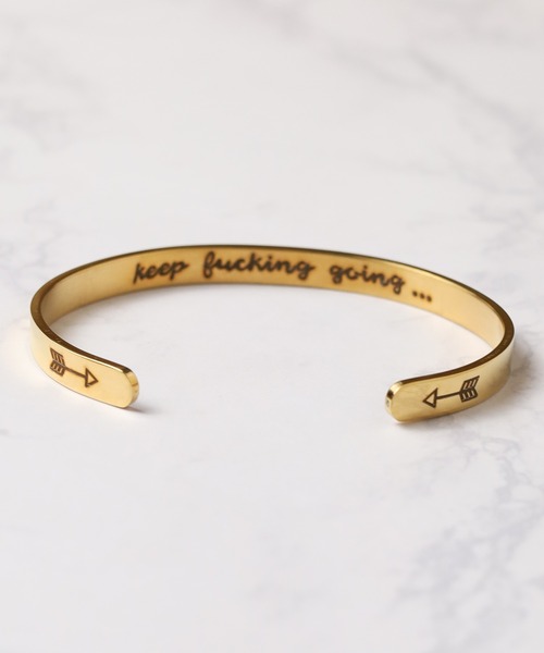 ARCHIVER（アーカイバ）の「【BK】【keep making going】メタルブレス（バングル/リストバンド・レディース・ブロンズ/マルチ/ゴールド/シルバー/ブラック・FREE）」の22枚目の写真