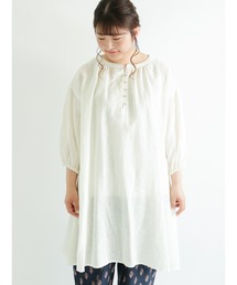 Samansa Mos2 | リネンチュニックブラウス(シャツ/ブラウス)