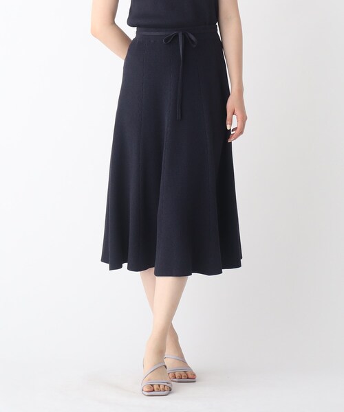 index（インデックス）の「◆ラメニットアップフレアスカート【WEB限定サイズ】（スカート・レディース・グリーン系その他5/ベージュ系9/ネイビー系5・36/38/40/42）」の3枚目の写真