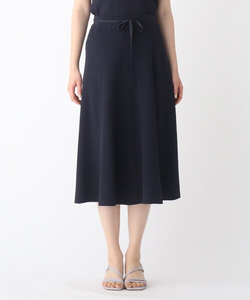 index（インデックス）の「◆ラメニットアップフレアスカート【WEB限定サイズ】（スカート・レディース・グリーン系その他5/ベージュ系9/ネイビー系5・36/38/40/42）」の4枚目の写真