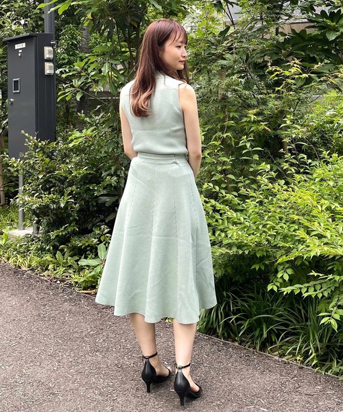 index（インデックス）の「◆ラメニットアップフレアスカート【WEB限定サイズ】（スカート・レディース・グリーン系その他5/ベージュ系9/ネイビー系5・36/38/40/42）」の20枚目の写真