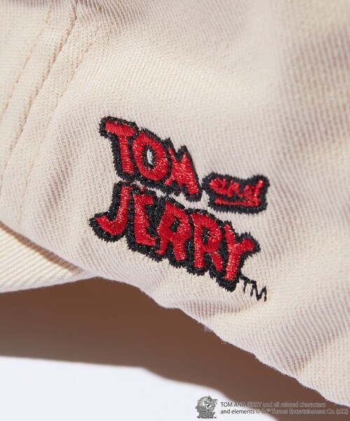 FREAK'S STORE(フリークスストア)の「WEB限定 TOM and JERRY/トムとジェリー 別注 ワンポイント刺繍 ベースボールキャップ/JERRY(キャップ・メンズ・ブラック/ベージュ・ONE SIZE)」の6枚目の写真
