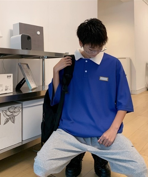 MGV(エムジーヴィー)の「'フロント2つボタンポロシャツ(ポロシャツ・メンズ・ブルー/グリーン/ベージュ・MEDIUM/LARGE/X-LARGE)」の10枚目の写真