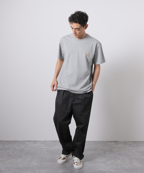 Carhartt WIP（カーハートダブリューアイピー）の「【CARHARTT WIP / カーハート ダブリューアイピー】CHASE Tシャツ（Tシャツ/カットソー・メンズ・ホワイト/ブラック/グレー/ライトグリーン・LARGE/XX-LARGE/X-LARGE）」の7枚目の写真