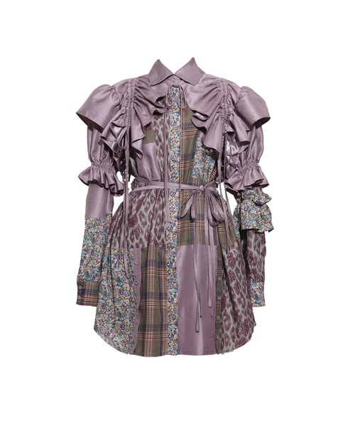 rurumu:（ルルムウ）の「rurumu:/ルルムウ/patchwork oversized shirts