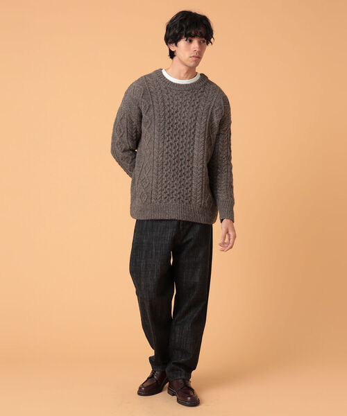 BEAMS LIGHTS(ビームスライツ)の「BEAMS LIGHTS / ハイウエスト デニム(デニムパンツ・メンズ・インディゴブルー/ブラック・3/1/4/2)」の3枚目の写真