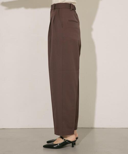 KBF（ケイビーエフ）の「センタープレスWIDEスラックス（その他パンツ・レディース・ダークブラウン/オフホワイト/グリーン/ラベンダー/ブラック・ONE）」の16枚目の写真