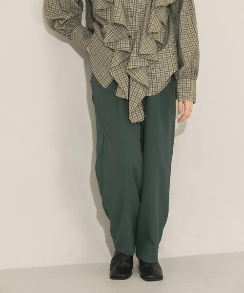 KBF（ケイビーエフ）の「センタープレスWIDEスラックス（その他パンツ・レディース・ダークブラウン/オフホワイト/グリーン/ラベンダー/ブラック・ONE）」の19枚目の写真