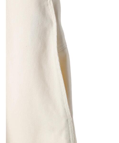 earth music&ecology（アースミュージックアンドエコロジー）の「デニムジャンスカ（ジャンパースカート・レディース・ホワイト/インディゴブルー・FREE）」の10枚目の写真