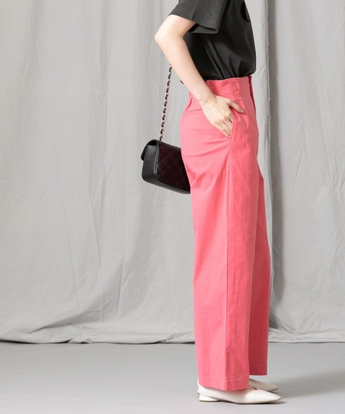 Gready Brilliant（グレディブリリアン）の「Ｃストレッチワイドパンツ（その他パンツ・レディース・ブラック/オフホワイト/ピンク・FREE）」の20枚目の写真