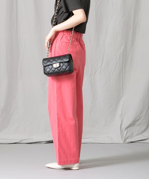 Gready Brilliant（グレディブリリアン）の「Ｃストレッチワイドパンツ（その他パンツ・レディース・ブラック/オフホワイト/ピンク・FREE）」の17枚目の写真