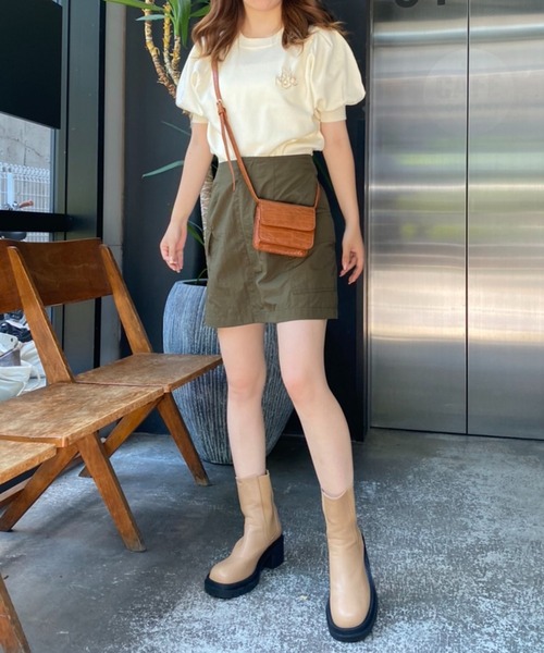 one after another NICE CLAUP（ワンアフターアナザーナイスクラップ）の「【2022AWアイテム】マイクロクロコミニバッグ（ショルダーバッグ・レディース・キャメル/ダークブラウン/レッド・FREE）」の13枚目の写真