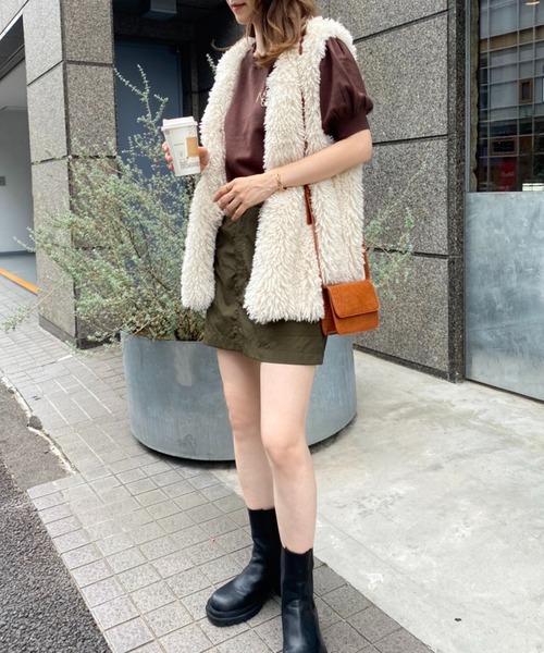 one after another NICE CLAUP（ワンアフターアナザーナイスクラップ）の「【2022AWアイテム】マイクロクロコミニバッグ（ショルダーバッグ・レディース・キャメル/ダークブラウン/レッド・FREE）」の15枚目の写真