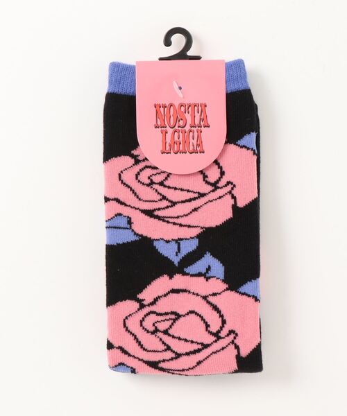 NOSTALGICA（ノスタルジカ）の「【 NOSTALGICA 】 ノスタルジカ オリジナル ジャガードハイソックス A（ソックス/靴下・レディース・その他1/その他2/その他3/その他4/その他5/その他6/その他7・23-25cm）」の2枚目の写真