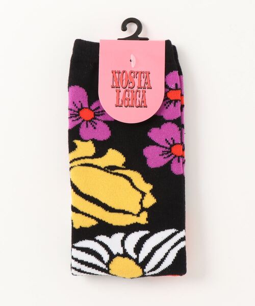 NOSTALGICA（ノスタルジカ）の「【 NOSTALGICA 】 ノスタルジカ オリジナル ジャガードハイソックス A（ソックス/靴下・レディース・その他1/その他2/その他3/その他4/その他5/その他6/その他7・23-25cm）」の3枚目の写真