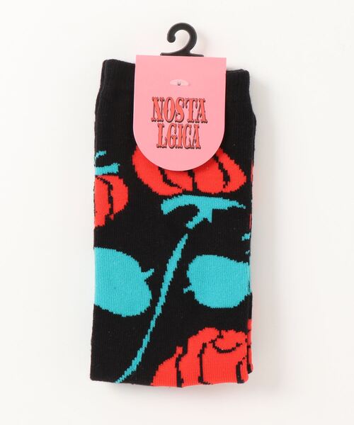 NOSTALGICA（ノスタルジカ）の「【 NOSTALGICA 】 ノスタルジカ オリジナル ジャガードハイソックス A（ソックス/靴下・レディース・その他1/その他2/その他3/その他4/その他5/その他6/その他7・23-25cm）」の7枚目の写真