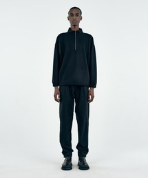 メンズウェア Toshio Tsutsui Iroquois - DOUBLE FACE JERSEY HALF ZIP / ハーフジップ プル