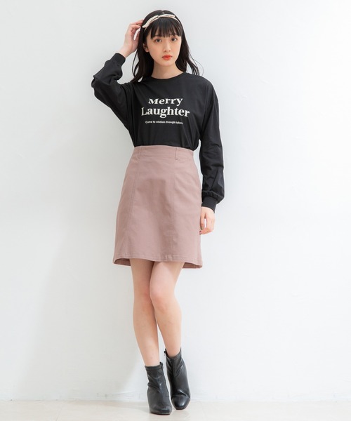 Honeys(ハニーズ)の「ロゴTシャツ(Tシャツ/カットソー・レディース・レッド/ホワイト×レッド/ホワイト/ブラック/グリーン/杢グレー・L/S/M)」の12枚目の写真