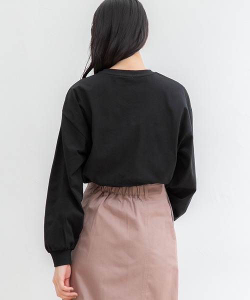 Honeys(ハニーズ)の「ロゴTシャツ(Tシャツ/カットソー・レディース・レッド/ホワイト×レッド/ホワイト/ブラック/グリーン/杢グレー・L/S/M)」の14枚目の写真