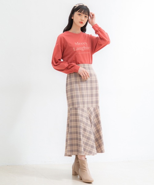 Honeys(ハニーズ)の「ロゴTシャツ(Tシャツ/カットソー・レディース・レッド/ホワイト×レッド/ホワイト/ブラック/グリーン/杢グレー・L/S/M)」の17枚目の写真