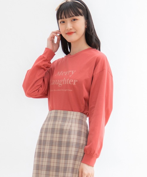 Honeys(ハニーズ)の「ロゴTシャツ(Tシャツ/カットソー・レディース・レッド/ホワイト×レッド/ホワイト/ブラック/グリーン/杢グレー・L/S/M)」の18枚目の写真