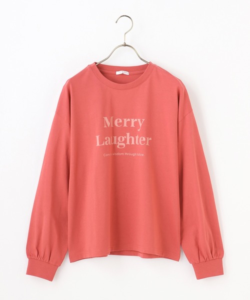 Honeys(ハニーズ)の「ロゴTシャツ(Tシャツ/カットソー・レディース・レッド/ホワイト×レッド/ホワイト/ブラック/グリーン/杢グレー・L/S/M)」の20枚目の写真