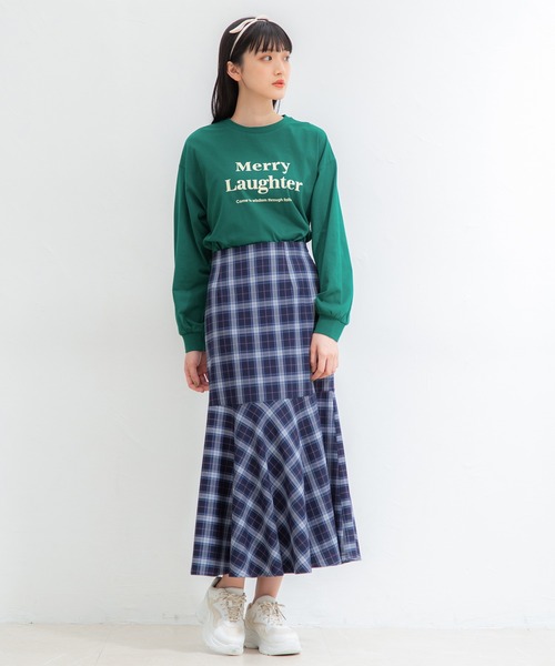 Honeys(ハニーズ)の「ロゴTシャツ(Tシャツ/カットソー・レディース・レッド/ホワイト×レッド/ホワイト/ブラック/グリーン/杢グレー・L/S/M)」の22枚目の写真