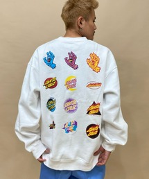 【ムラサキスポーツ別注 WEB限定】SANTACRUZ/サンタクルーズ オーバーサイズ バックロゴ スウェット/スクリ―ミングハンド アーカイブロゴトレーナー 502223307