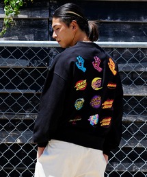 【ムラサキスポーツ別注 WEB限定】SANTACRUZ/サンタクルーズ オーバーサイズ バックロゴ スウェット/スクリ―ミングハンド アーカイブロゴトレーナー 502223307