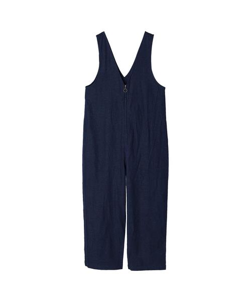 koe（コエ）の「フロントジップオーバーオール＊（サロペット/オーバーオール・レディース・ブルー/ネイビー・M）」の20枚目の写真