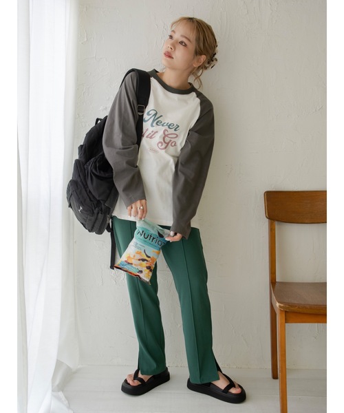 JUMELLE（ジュメロ）の「ロゴラグランT（Tシャツ/カットソー・レディース・ホワイト・FREE）」の4枚目の写真