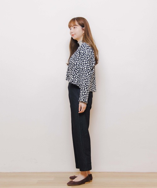 flower（フラワー）の「バックリボンデニム（デニムパンツ・レディース・ネイビー/ブラック・FREE）」の9枚目の写真