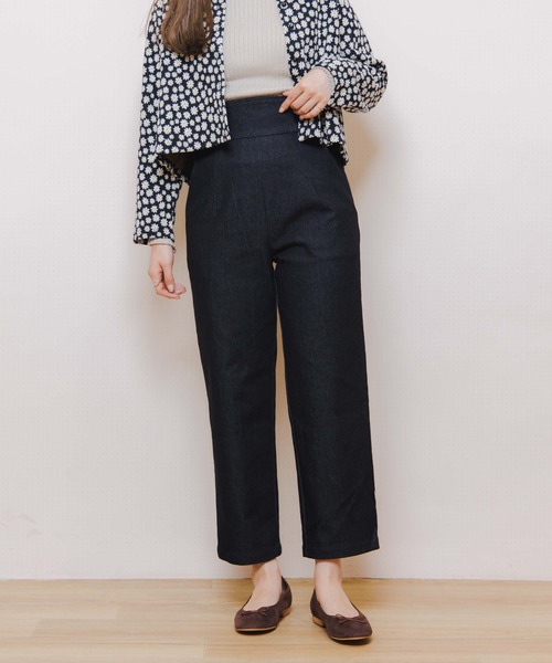 flower（フラワー）の「バックリボンデニム（デニムパンツ・レディース・ネイビー/ブラック・FREE）」の10枚目の写真