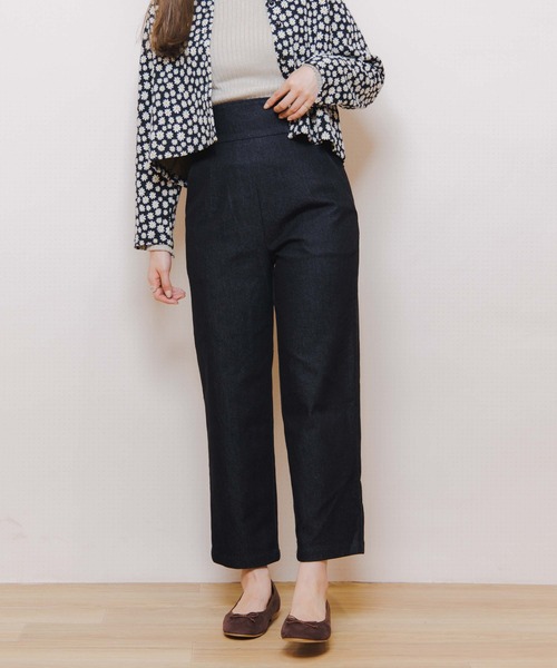 flower（フラワー）の「バックリボンデニム（デニムパンツ・レディース・ネイビー/ブラック・FREE）」の11枚目の写真